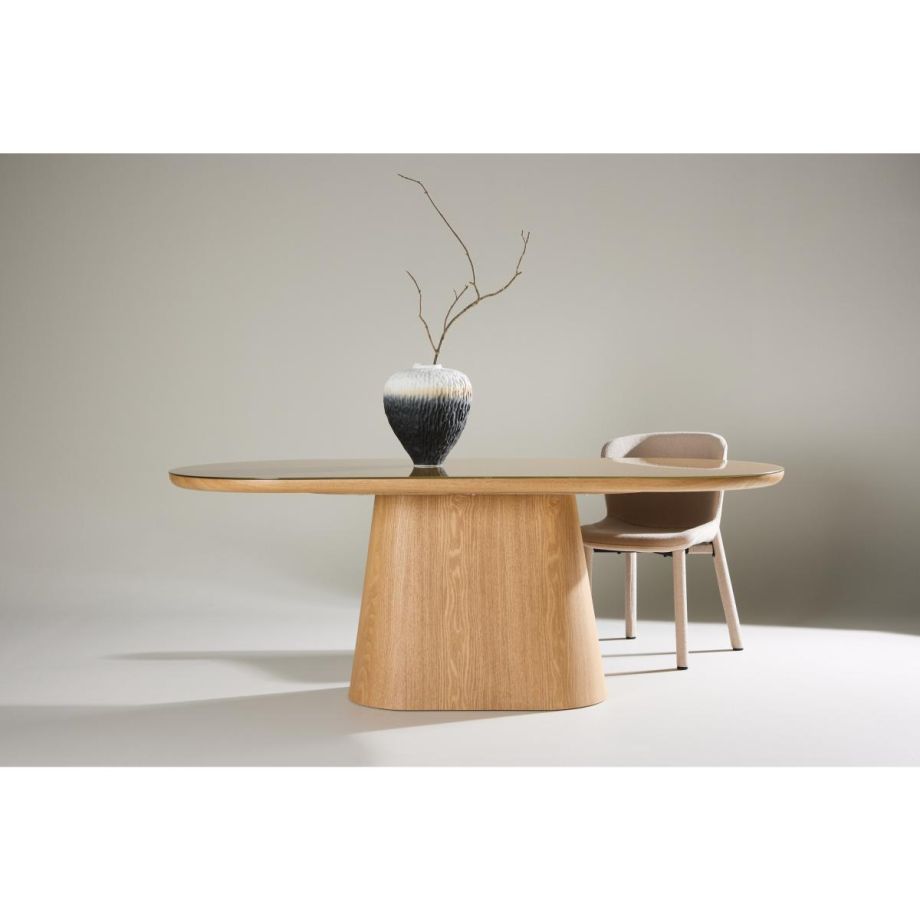 Violetta ovale eettafel - 90 x 200 cm - naturel