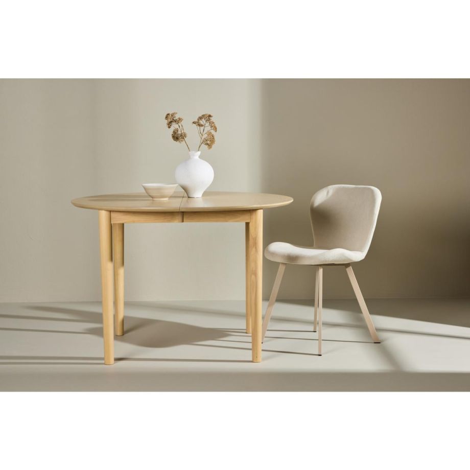 Fiorella ronde eettafel uitschuifbaar - ø110 cm - naturel