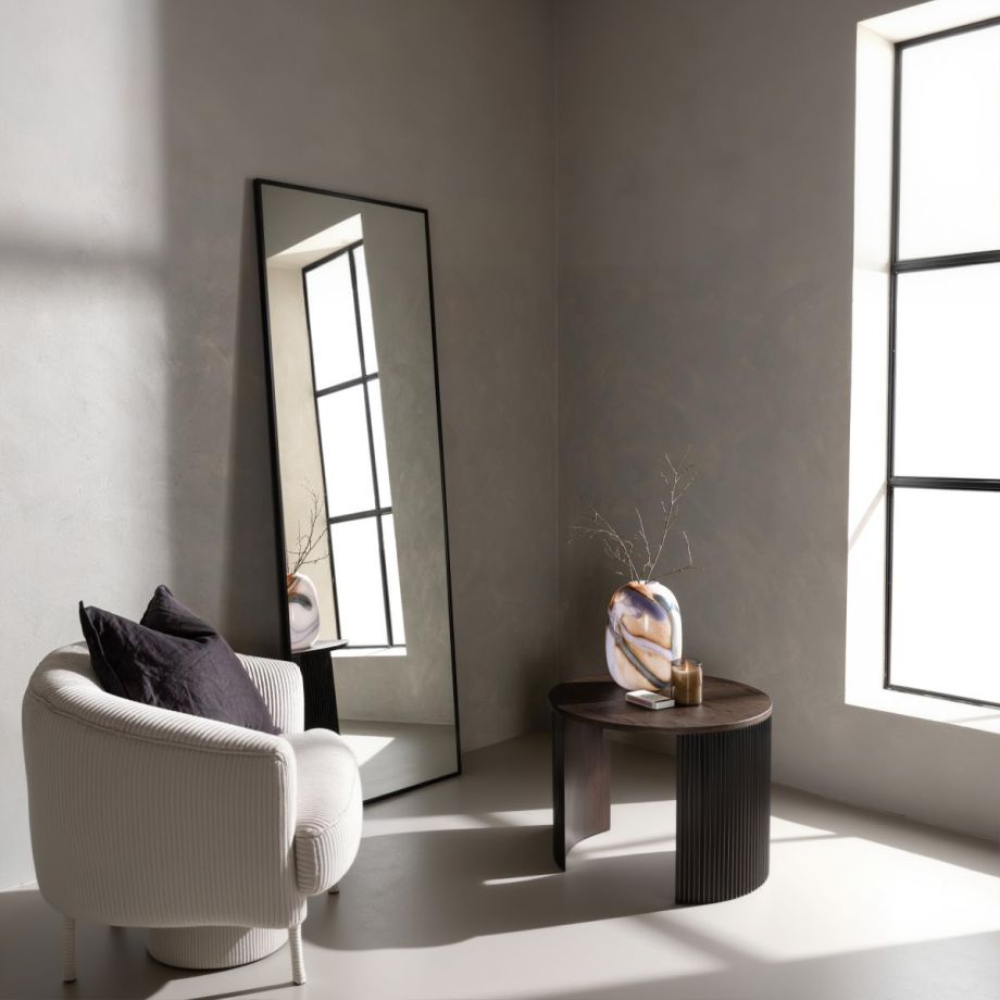 Svea Rosa rechthoekige spiegel - 67 x 193 cm - zwart