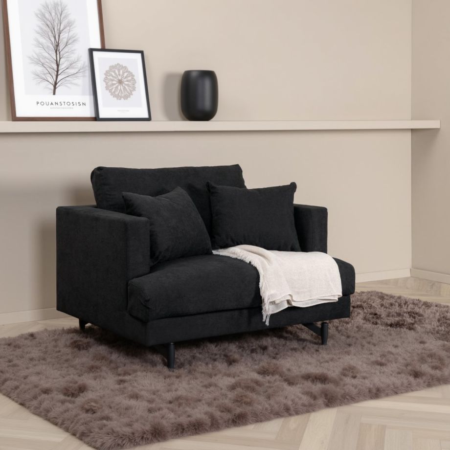 Svea Ruma fauteuil - zwart