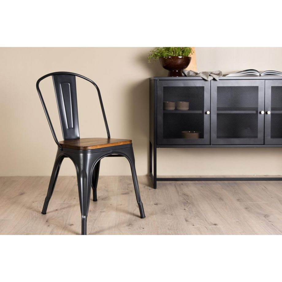 Metpe eetkamerstoel - zwart