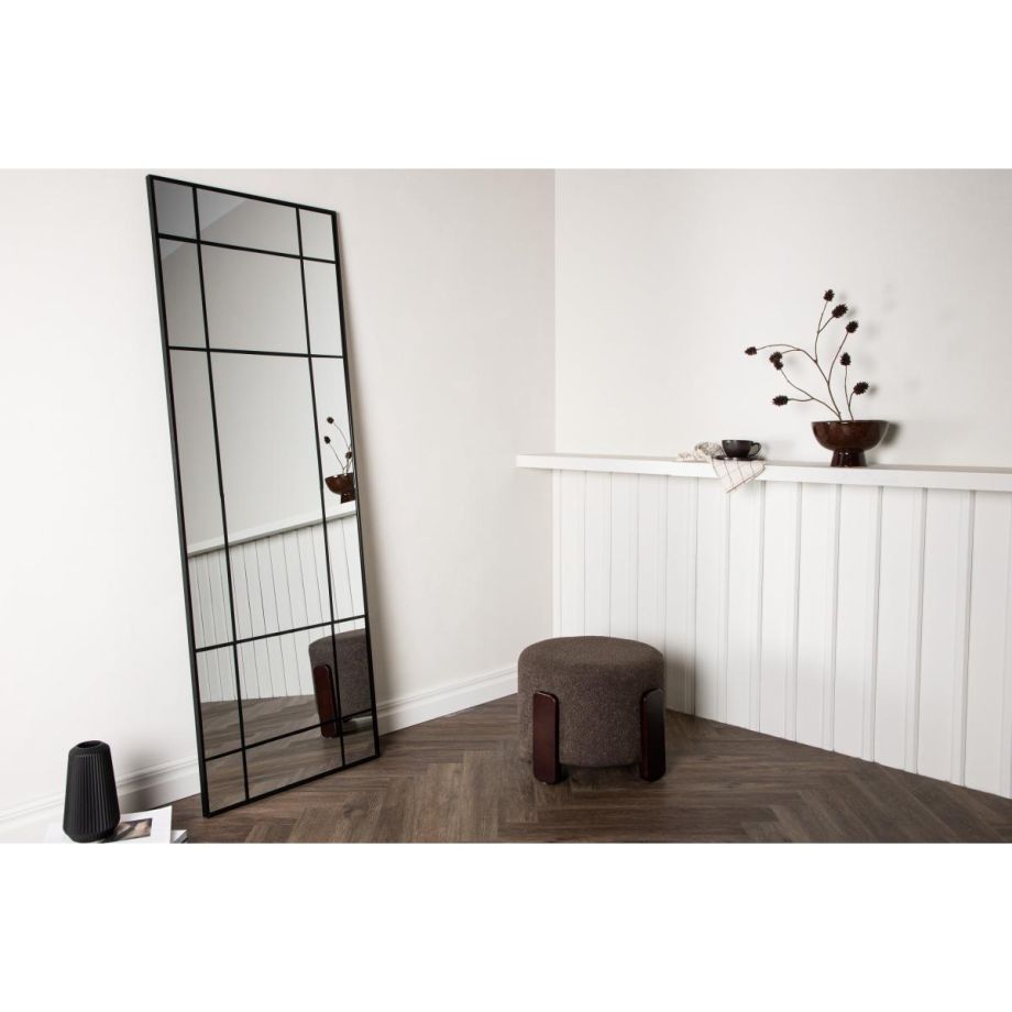 Giada rechthoekige spiegel - 90 x 180 cm - zwart