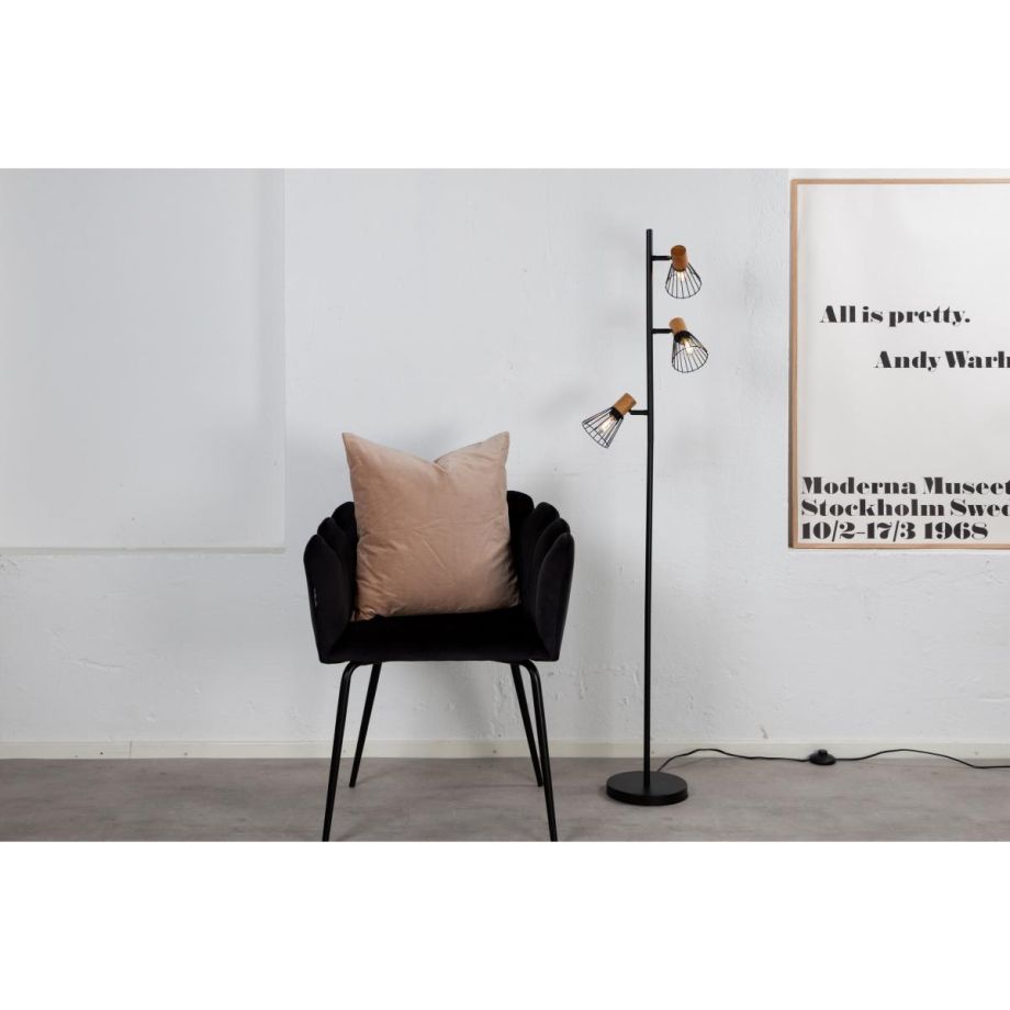 Tulum vloerlamp - 3-lamps - naturel