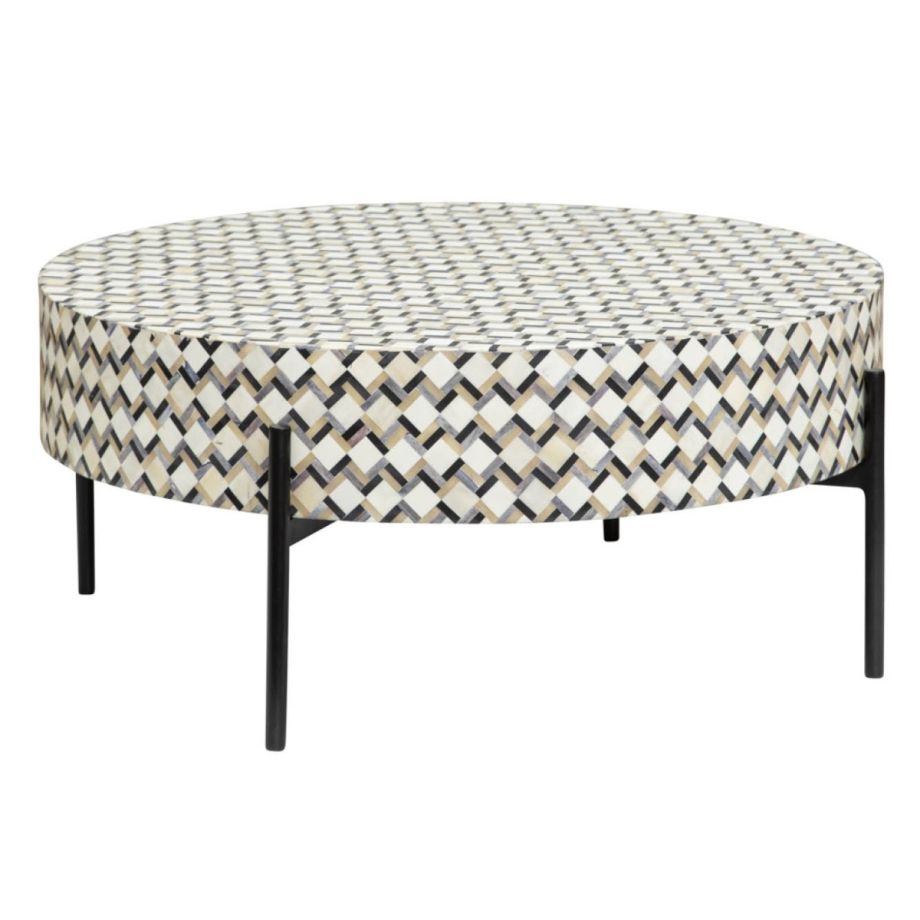 Brendola salontafel - ø80 cm - wit