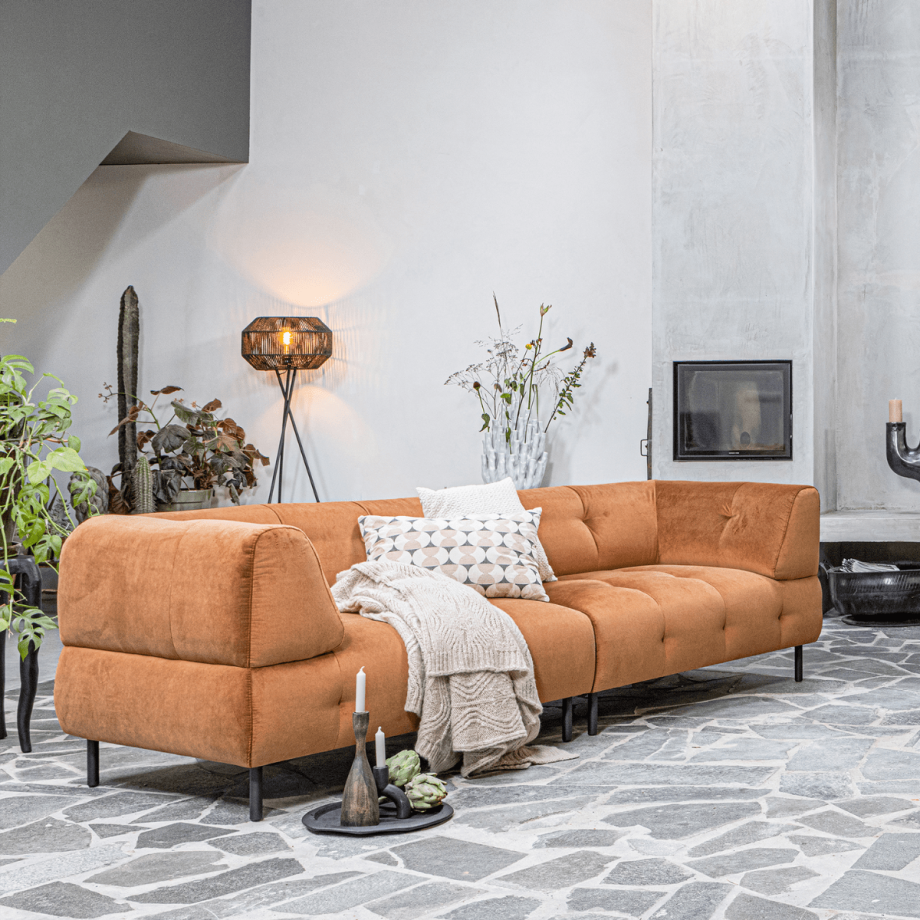 Lloyd 4-zits gewassen velvet