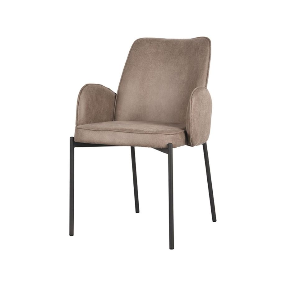 Joni eetkamerstoel micro suède taupe