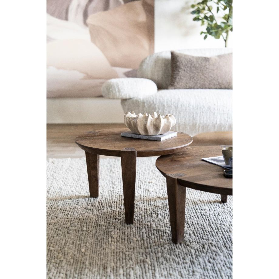 Davina salontafel rond ø60 cm - naturel