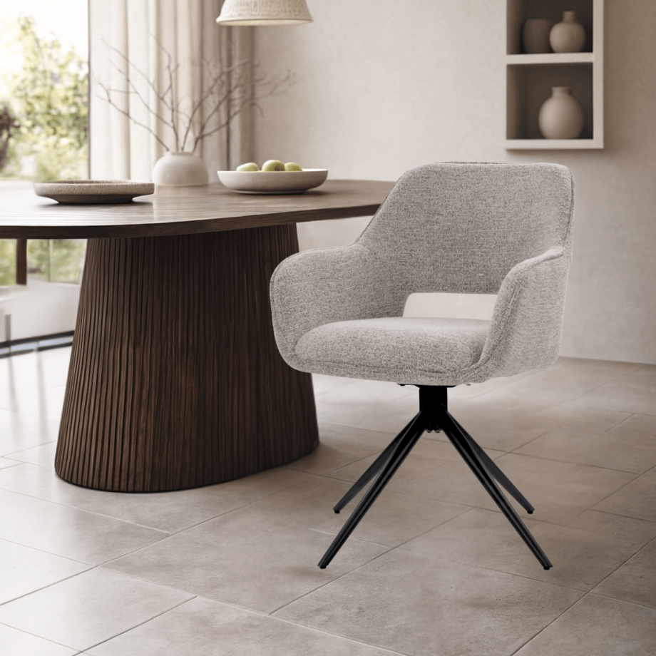 Glenn draaistoel - taupe