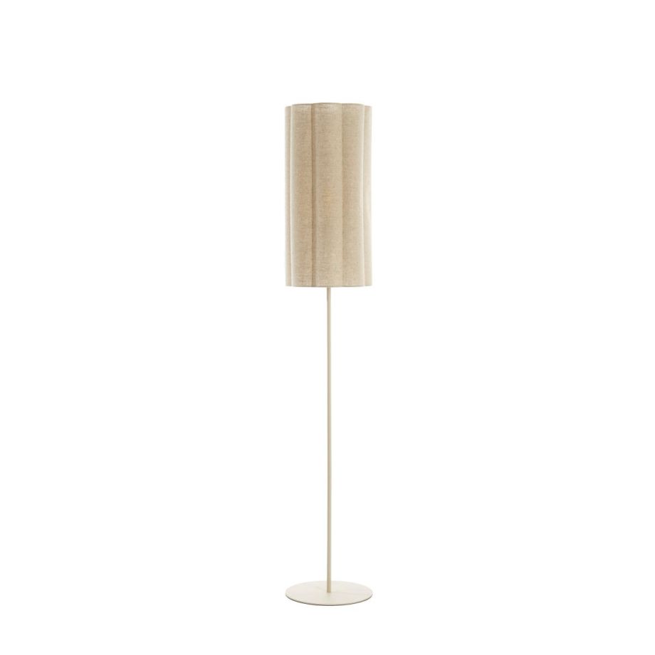 VTwonen - Fringe vloerlamp Ø30x165 cm - naturel/crème