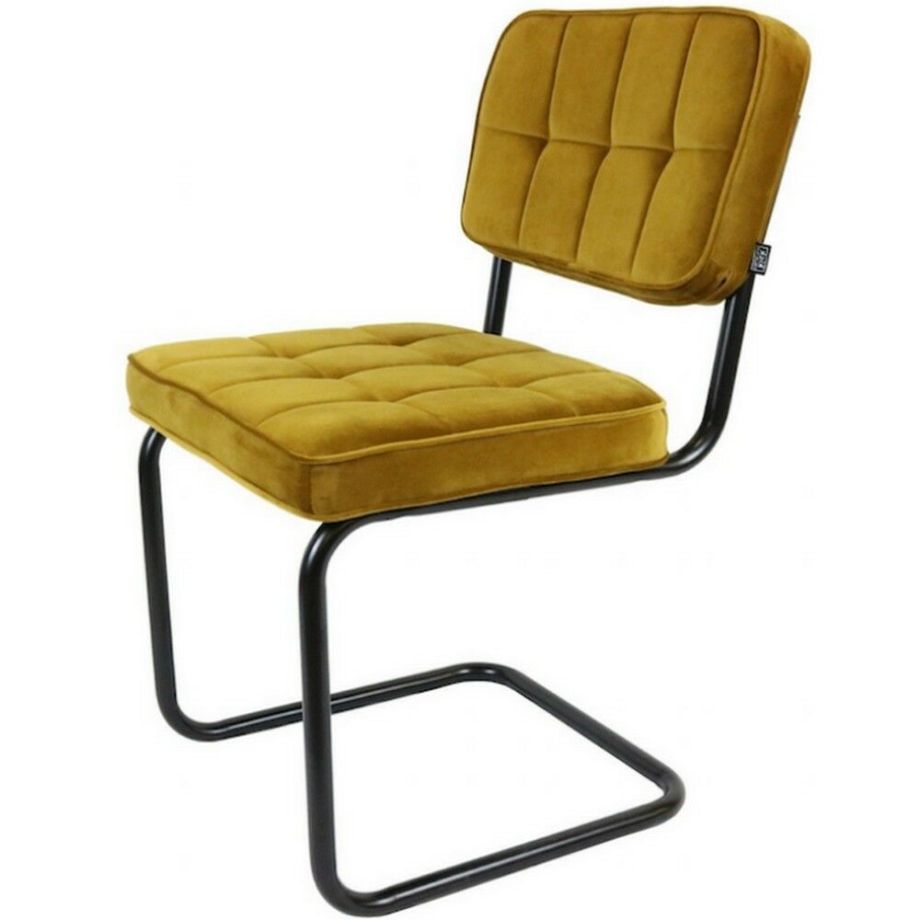 Ivy buisframe stoel velvet goud