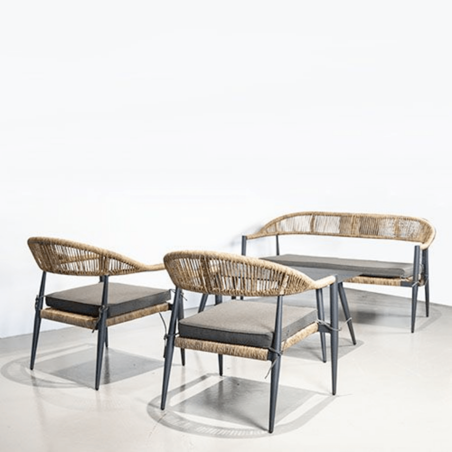 Jonna loungeset 4-delig naturel van het woonmerk Project Y