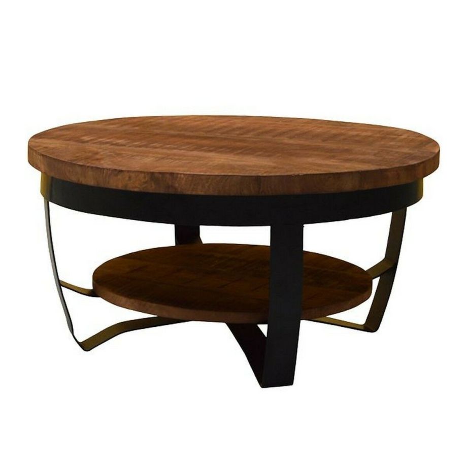 Mark salontafel zwart ø65 cm