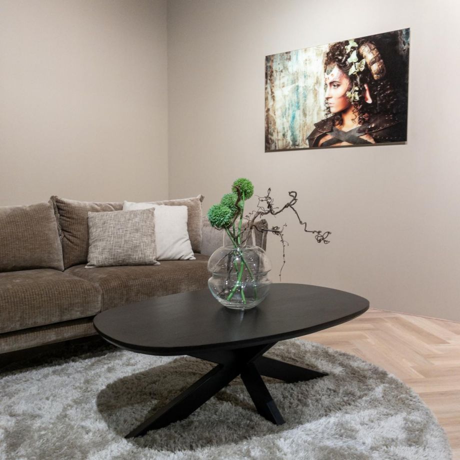 Jesper ovale salontafel - 120 cm - hout