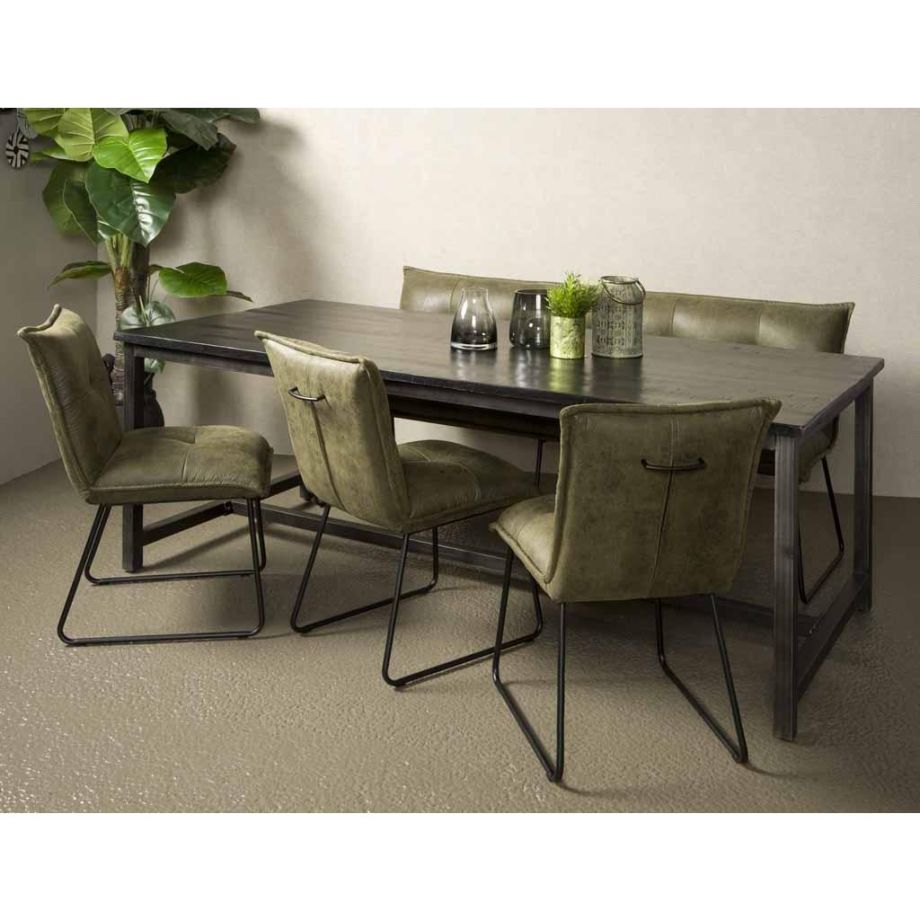 Tower Living Paterno eettafel - 200 cm - zwart