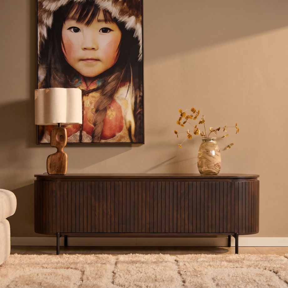 Starfurn Tv-meubel Solana mangohout 165 cm - bruin