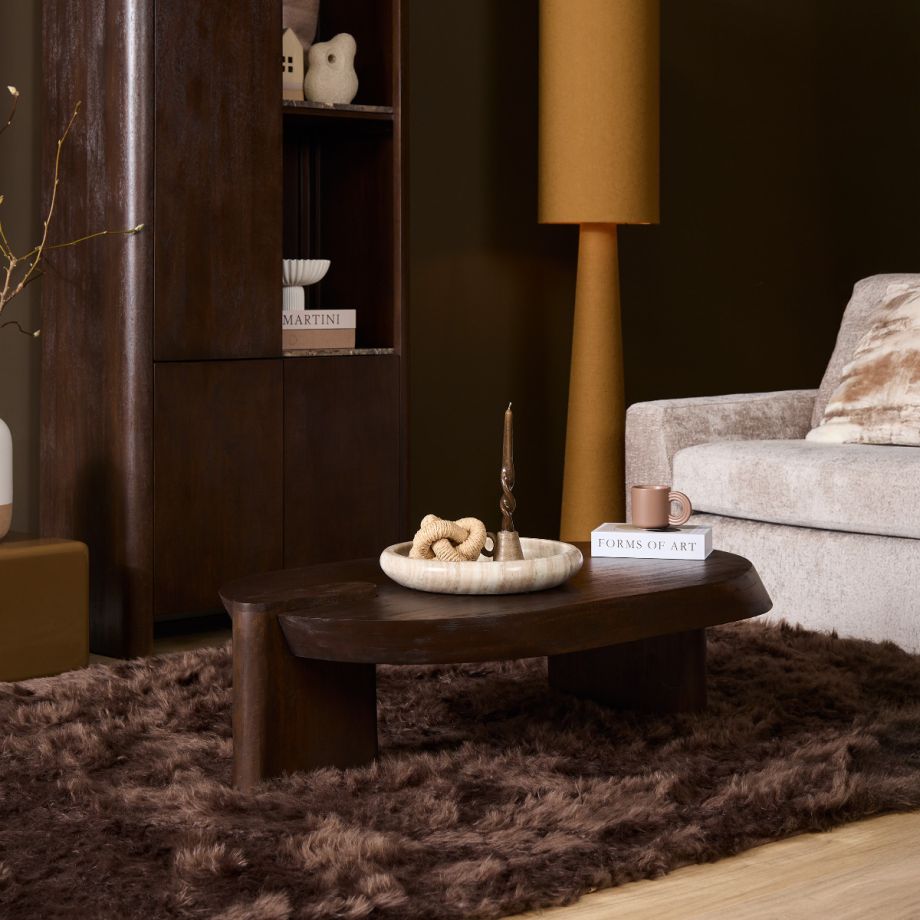 Starfurn Salontafel Rava 125 cm - donkerbruin