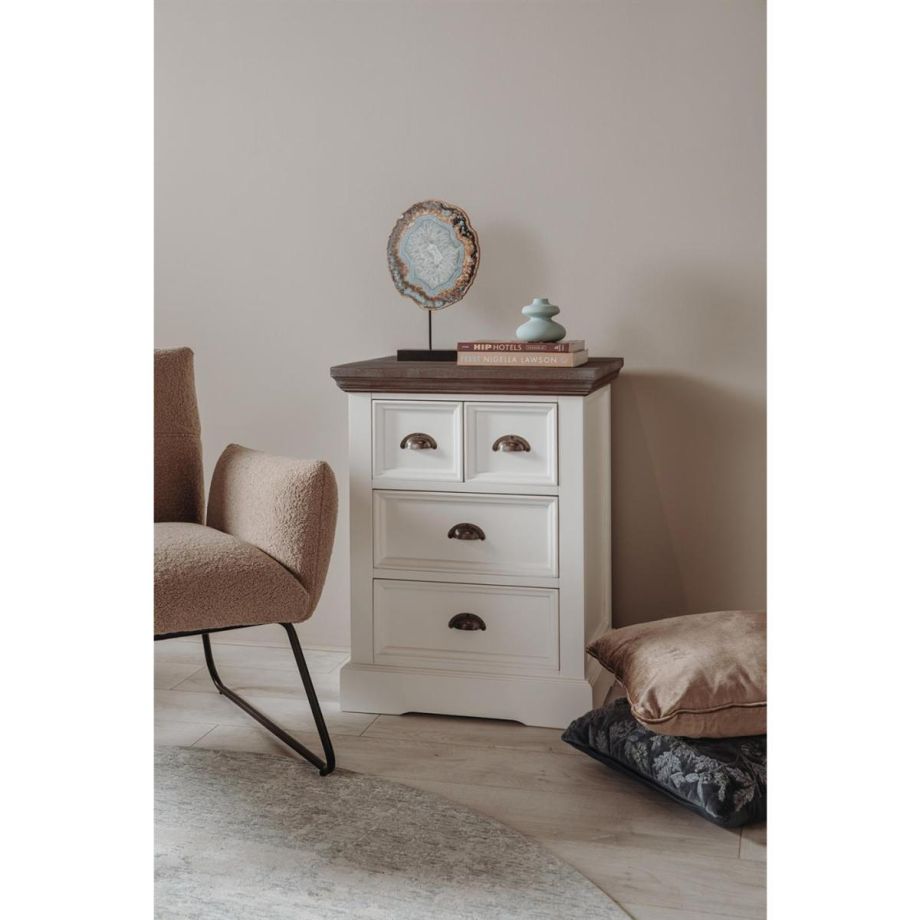 Fleur ladekast - 56 cm - wit