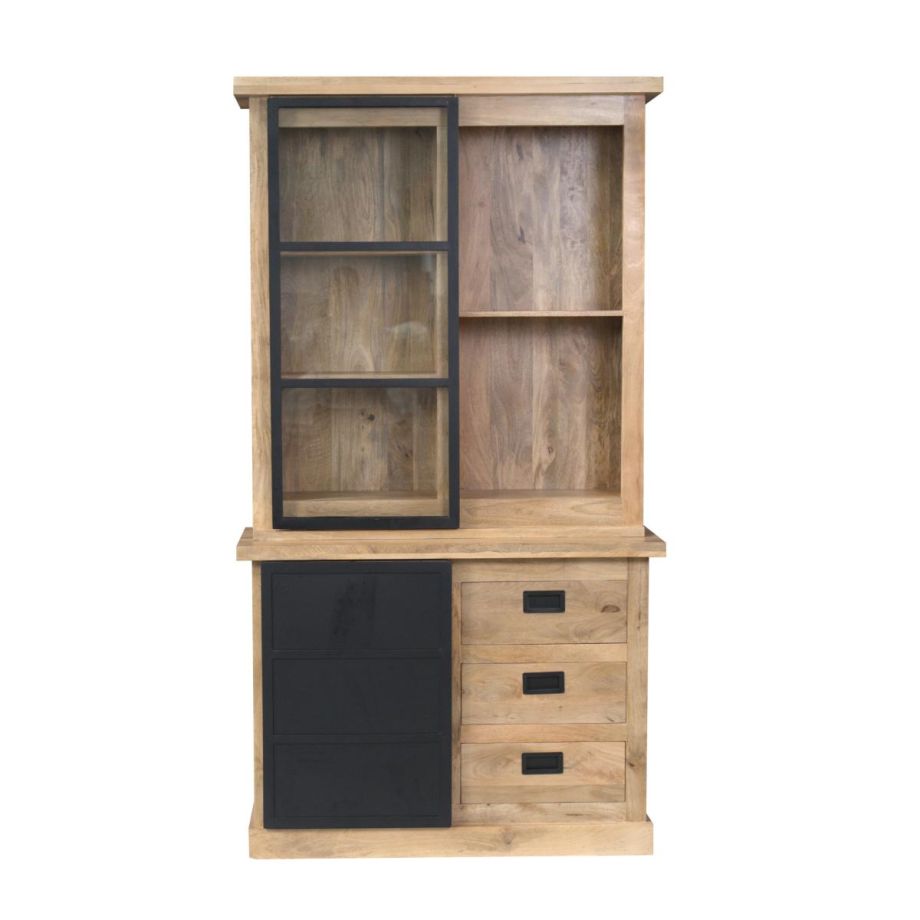 Starfurn Vitrinekast Noa 120 cm - naturel