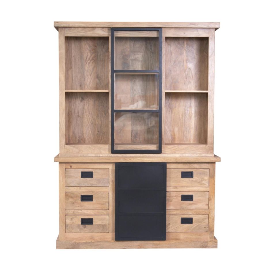 Starfurn Vitrinekast Noa 160 cm - naturel