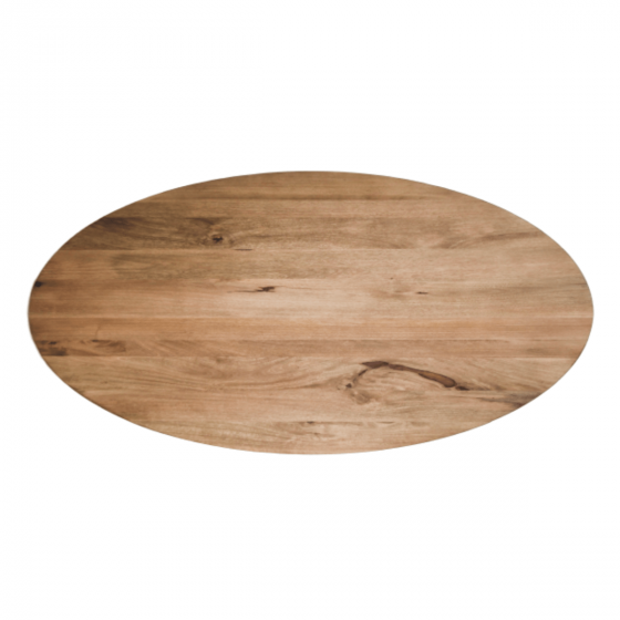 Oakland ovaal tafelblad 220x110x3.5 mangohout naturel van het woonmerk HSM Collection