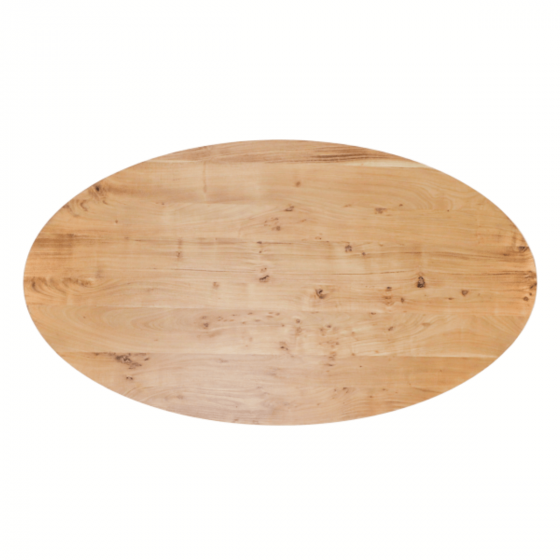 Zurich ovaal tafelblad 120x70x3.8 acaciahout naturel van het woonmerk HSM Collection