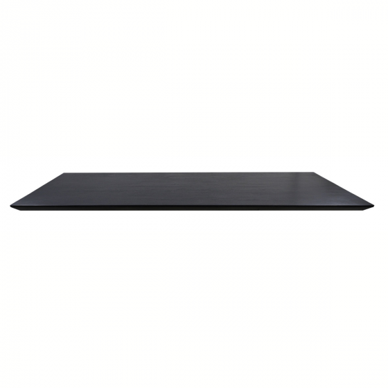 Zurich rechthoekig tafelblad 200x100x3.8 acaciahout zwart van het woonmerk HSM Collection