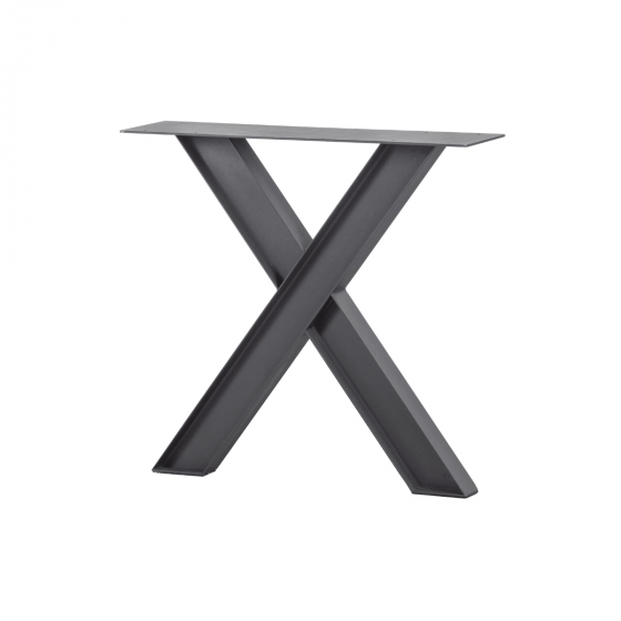 Tablo onderstel X-poot industrial metaal zwart (1 stuks) van het woonmerk Woood