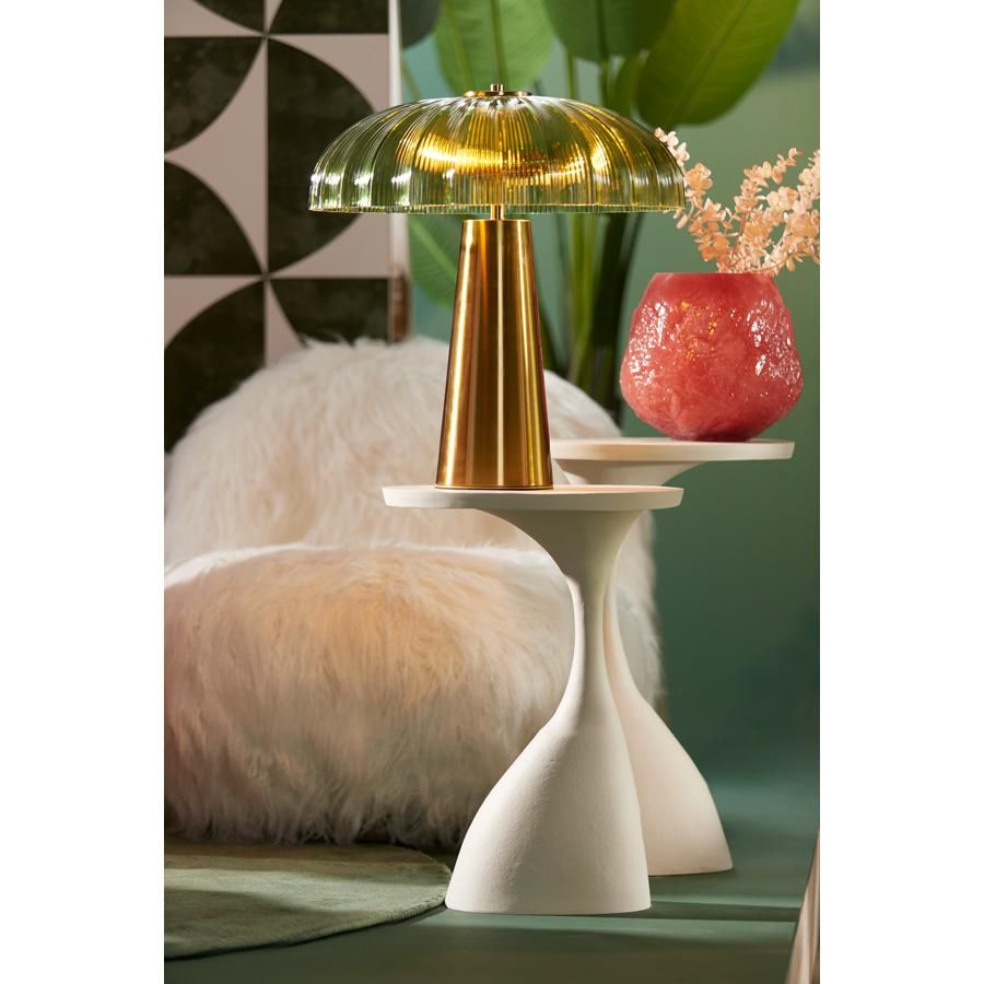 Macau bijzettafel 40x33x55 cm - mat crème