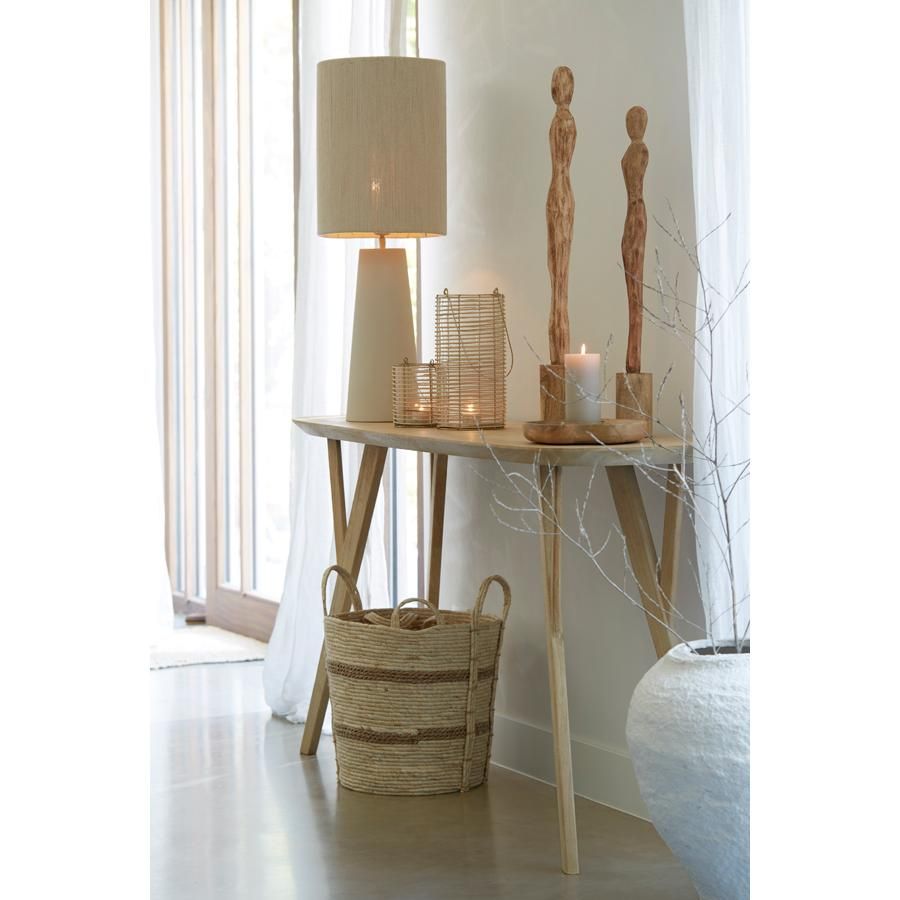 Quenza sidetable mangohout 160x44x82 cm - naturel