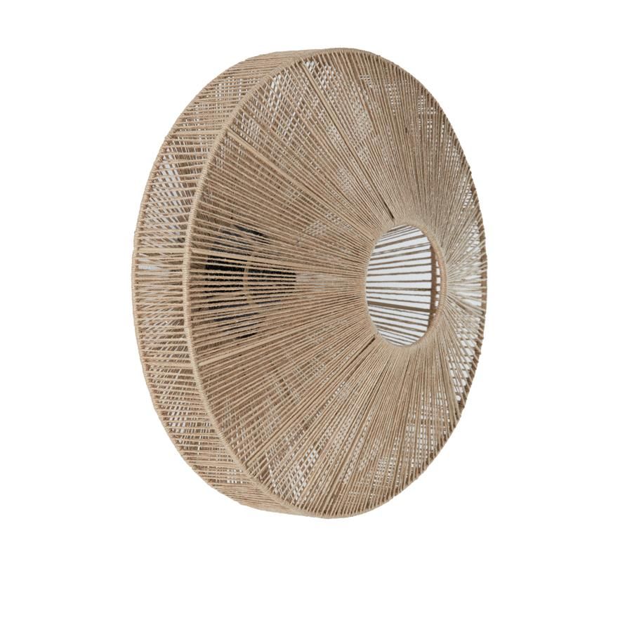 Lyra wandlamp Ø43x43 cm - naturel/mat zwart