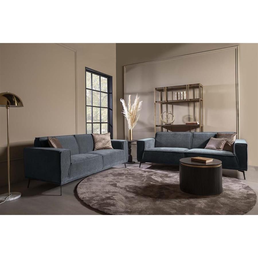 Tower Living Leeds 3-zits + 2,5-zitsbank - blauw/zwart