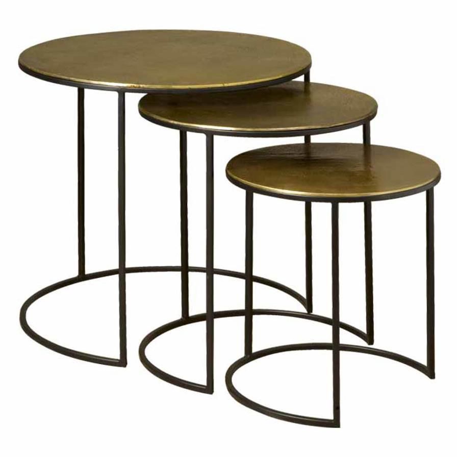 Renew Iron bijzettafel set vanaf 42 cm - brons