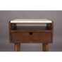 Arda bijzettafel/nachtkastje - bruin