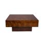Quinn salontafel vierkant 90 cm - walnoot