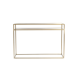 Bilo side table - licht goud/bruin glas