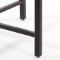 Izza poef Ø56x45 cm - grijs leer