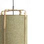 Sendai hanglamp Ø32x60 cm - groen/bamboo