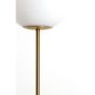 Medina vloerlamp - antiek brons/glas mat wit