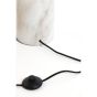 Medina vloerlamp - antiek brons/glas mat wit