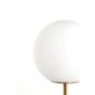Medina vloerlamp - antiek brons/glas mat wit