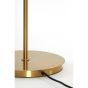 Magdala vloerlamp 3L - glas bruin/goud