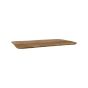 Restaurant-/Bartafelblad Rechthoek Sloppy Edge 120x70 cm - nature smooth mangohout