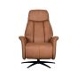 Oslo elektrische fauteuil - cognac microsuède