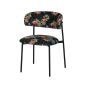 Ferry eetkamerstoel velvet - flamingo print