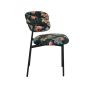 Ferry eetkamerstoel velvet - flamingo print