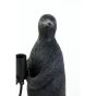Penguin tafellamp E14 16x13x34 cm - mat zwart