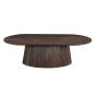 Salvator ovale salontafel - 120 cm - hout - walnoot bruin van het woonmerk Livingfurn
