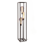 Jadah vloerlamp zwart staal 120 cm