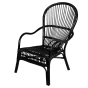 Nonna loungestoel rotan zwart | Showroommodel 