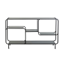 Winston side table 141x37x81,5 cm mat zwart van het woonmerk Light&Living